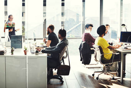 Business Computer Communication Teamwork Concpet