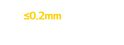  Residual indentation  0 2mm (EN 433) 