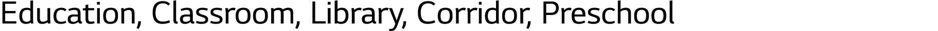 Education, Classroom, Library, Corridor, Preschool