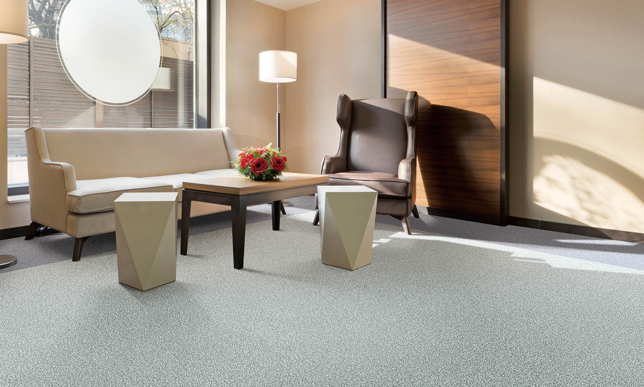 Elegant hotel lobby interior