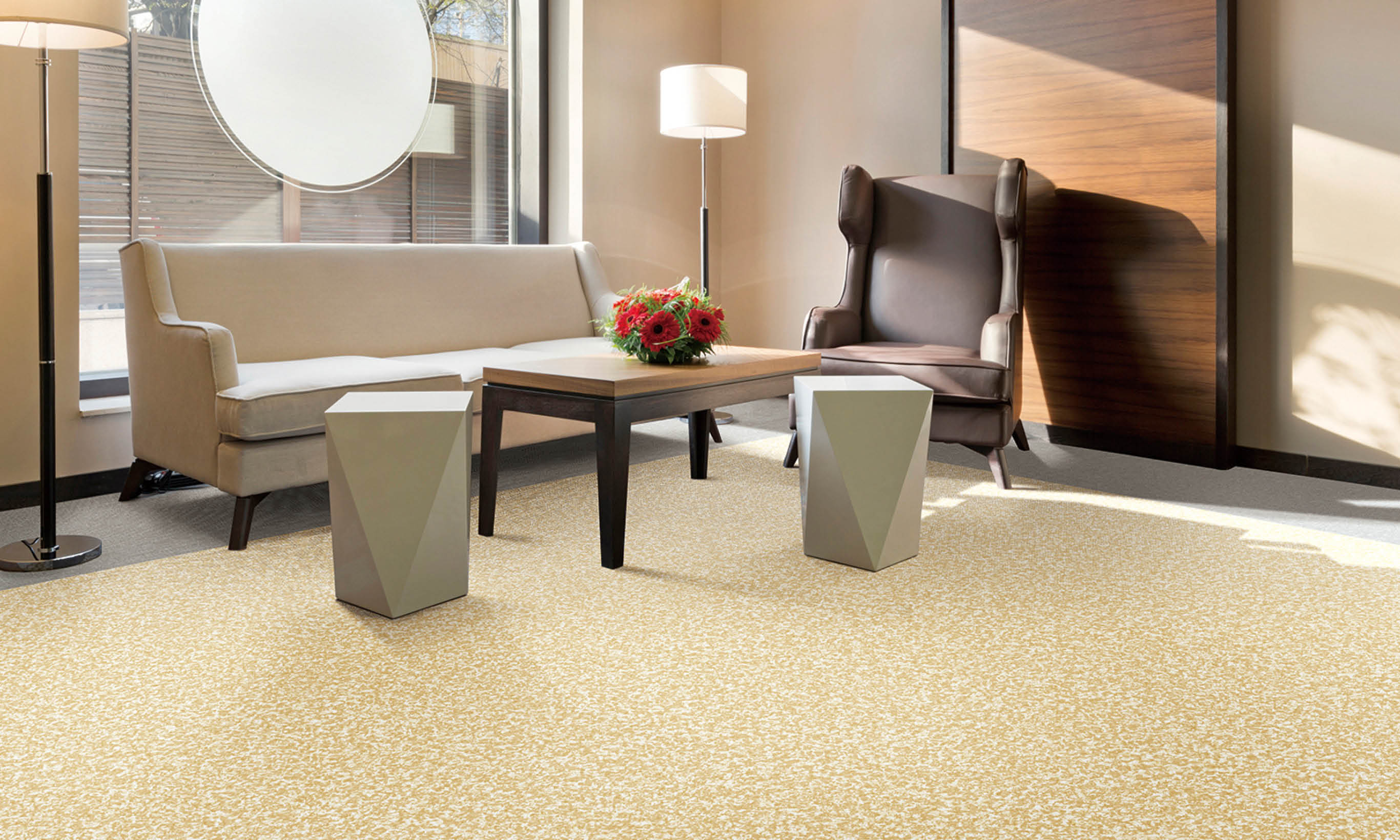 Elegant hotel lobby interior