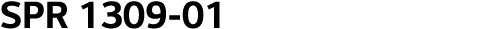 SPR 1309-01