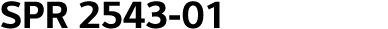 SPR 2543-01