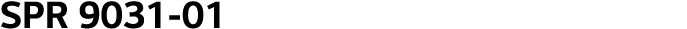SPR 9031-01
