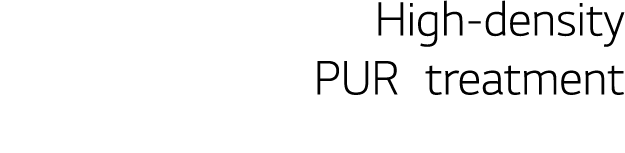 High-density PUR treatment 