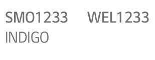 SMO1233, WEL1233,INDIGO
