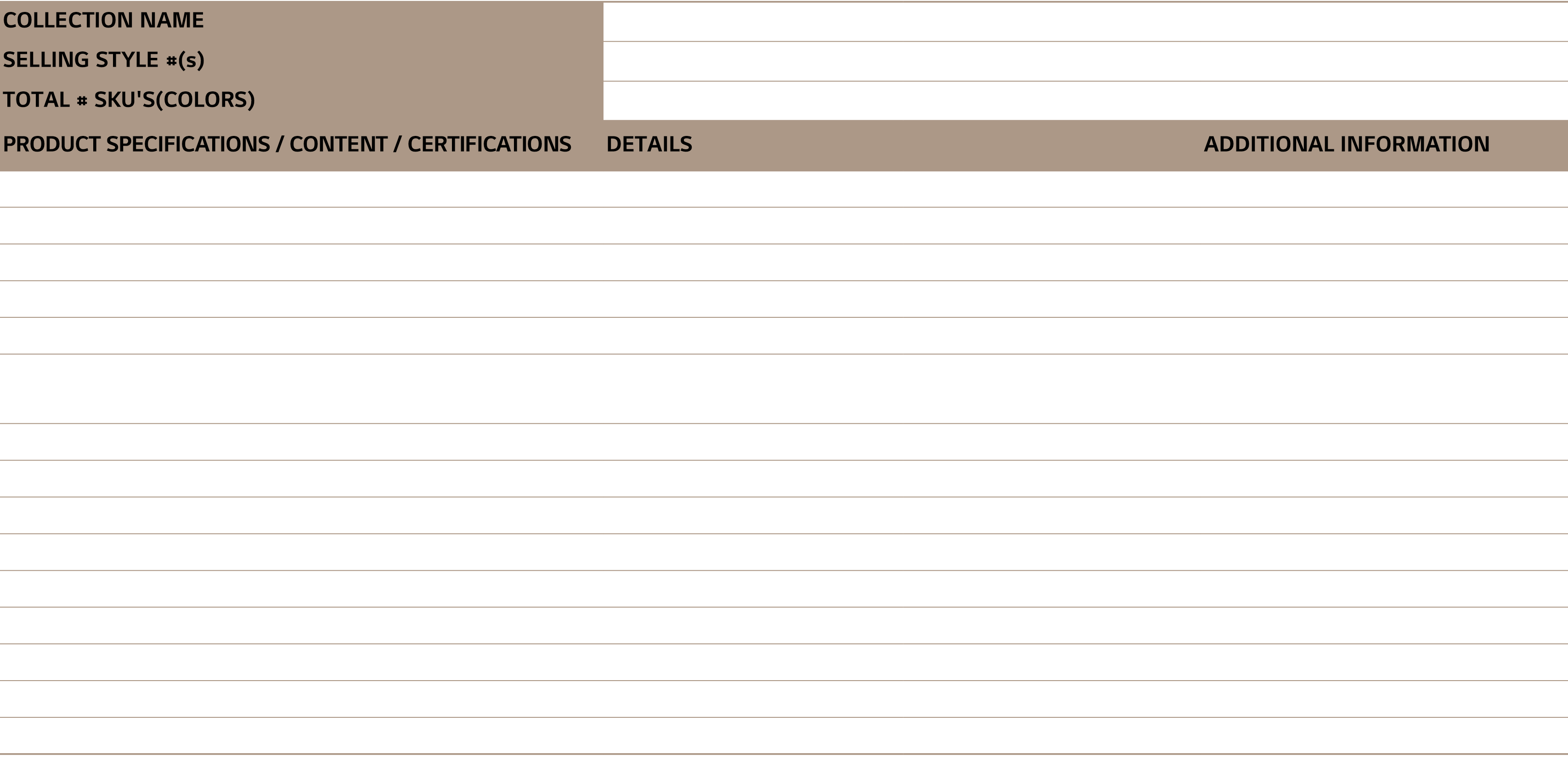 COLLECTION NAME,PRESTG Artistry SPC Click,,,SELLING STYLE #(s),PRESTG Artistry SPC Click,,,TOTAL # SKU'S(COLORS),12,,...