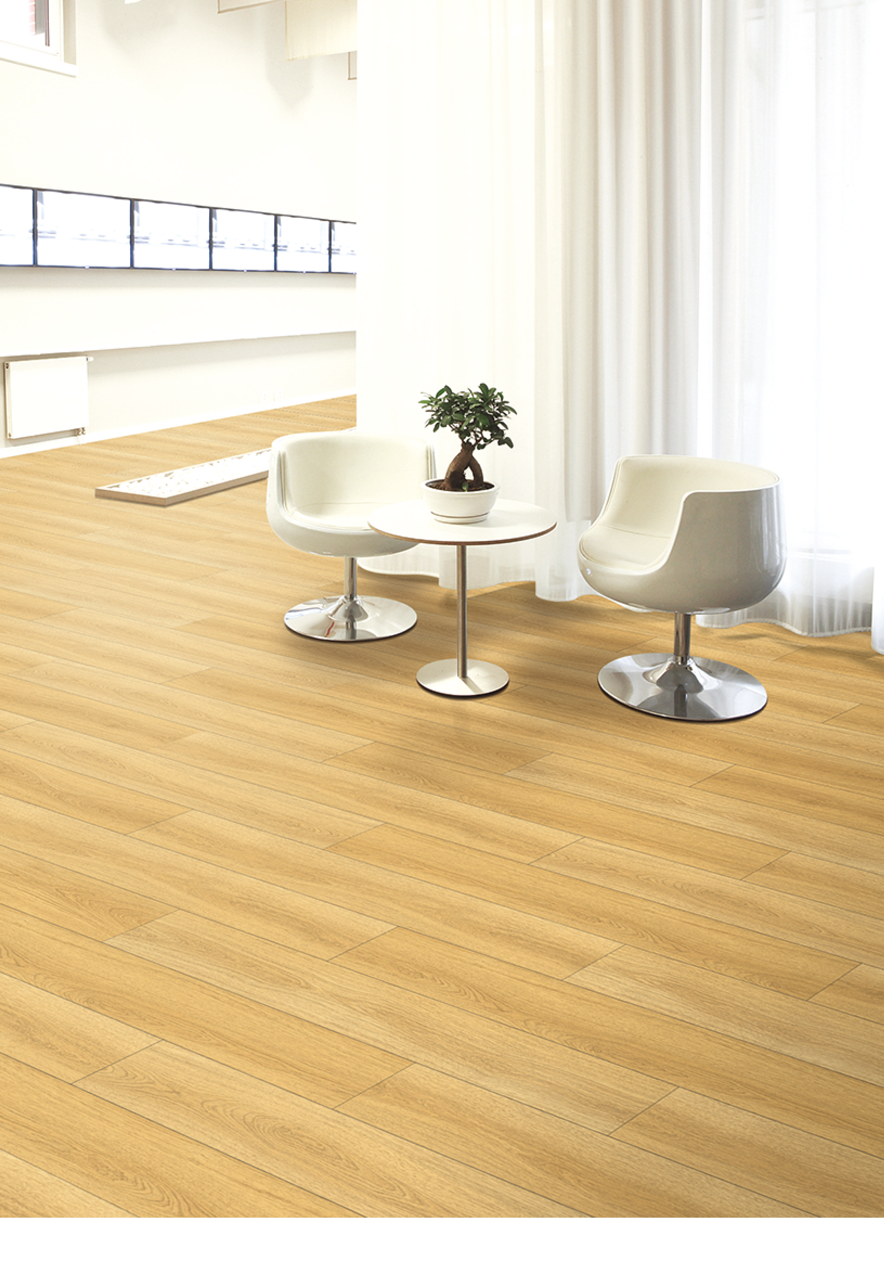 Close-up of modern spa lobby