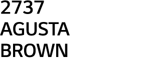 2737 AGUSTA BROWN 