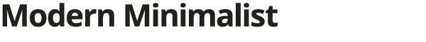 Modern Minimalist