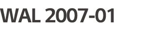 WAL 2007-01