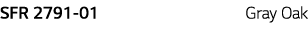 SFR 2791-01  Gray Oak