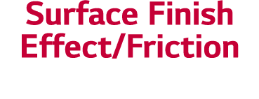 Surface Finish Effect Friction